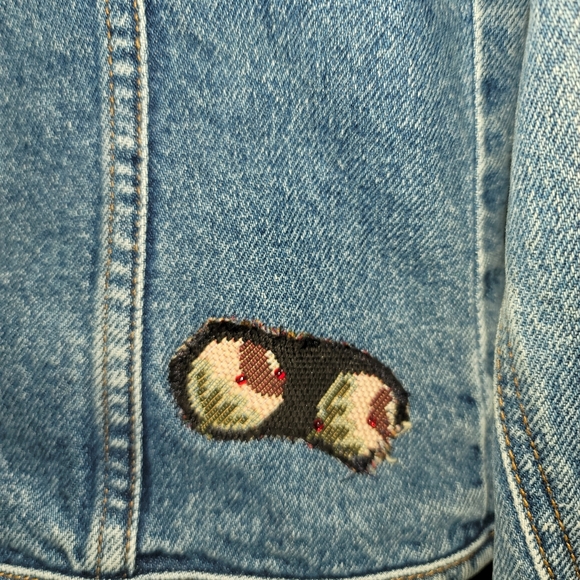 EUC Vntg Road Rags Cropped Denim Jean Jacket - Picture 6 of 16